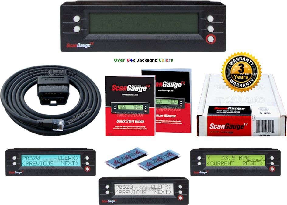 SCANGAUGE II SCANGUAGE 2 OBD2 AUTO VEHICLE COMPUTER OBD II CODE READER MONITOR eBay