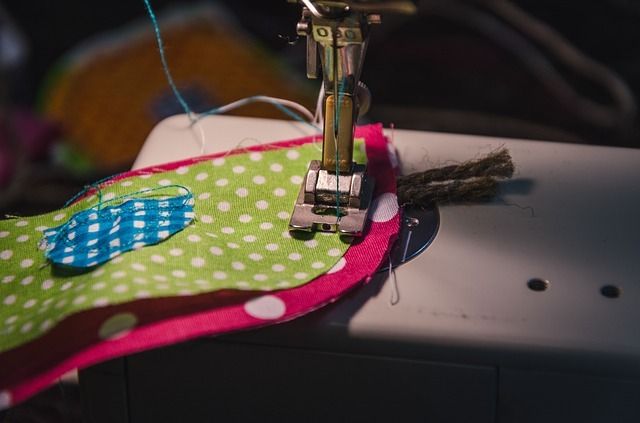 Close Up of Sewing Machine in Action