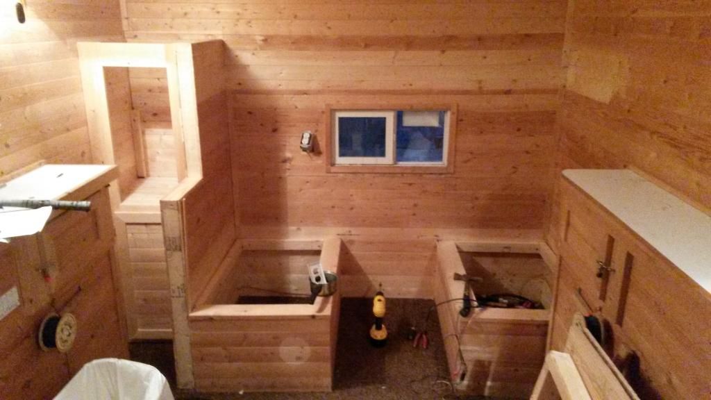 Fish house remodel Removing the booth and making a couch Ice