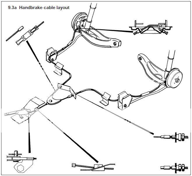 Ford focus rear caliper handbrake #4